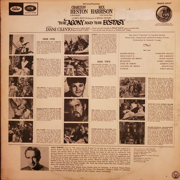 Alex North : The Agony And The Ecstasy (LP, Album, Los)