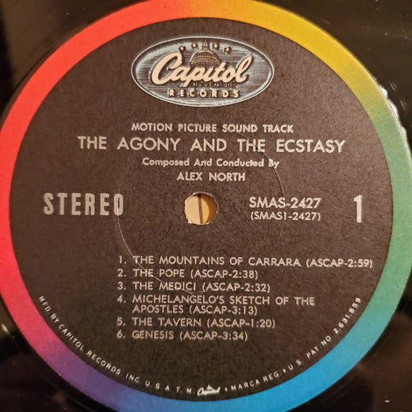 Alex North : The Agony And The Ecstasy (LP, Album, Los)