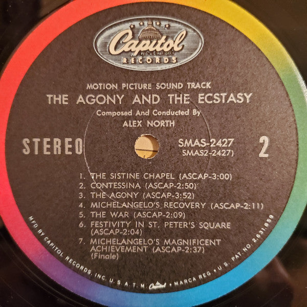 Alex North : The Agony And The Ecstasy (LP, Album, Los)