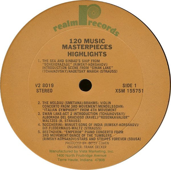 Various : 120 Music Masterpieces Highlights Vol. 2 (2xLP, Comp)