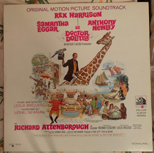 Leslie Bricusse : Doctor Dolittle Original Motion Picture Soundtrack (LP, Mono)