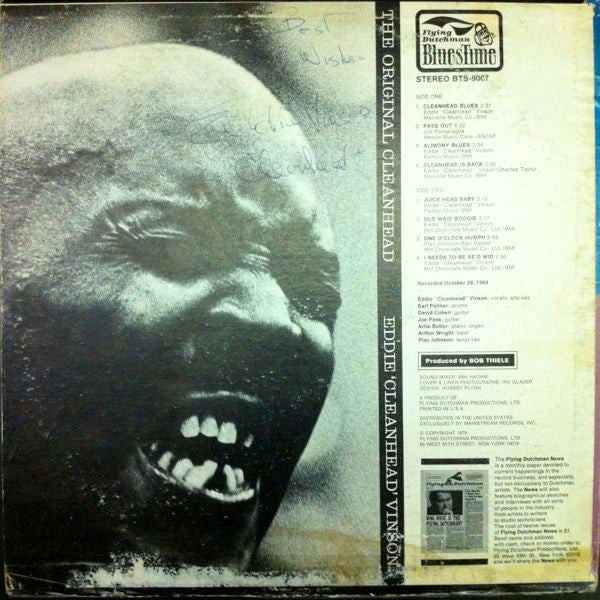 Eddie "Cleanhead" Vinson : The Original Cleanhead (LP, Album)