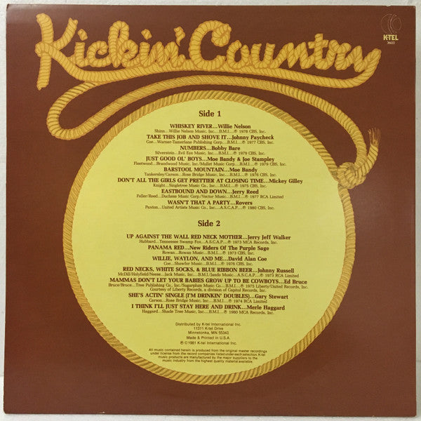 Various : Kickin' Country (LP, Comp, 29 )