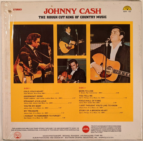 Johnny Cash : The Rough Cut King of Country Music (LP, Comp)