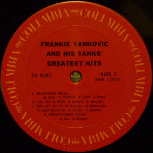 Frankie Yankovic And His Yanks : Frankie Yankovic And His Yanks' Greatest Hits (LP, Comp, RE)