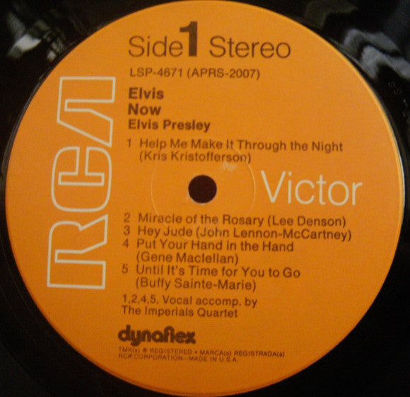 Elvis Presley : Elvis Now (LP, Album, Roc)