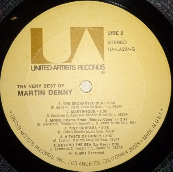 Martin Denny : The Very Best Of Martin Denny (LP, Comp)
