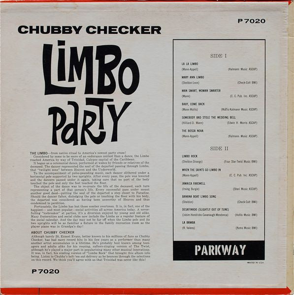 Chubby Checker : Limbo Party (LP, Album, Mono)