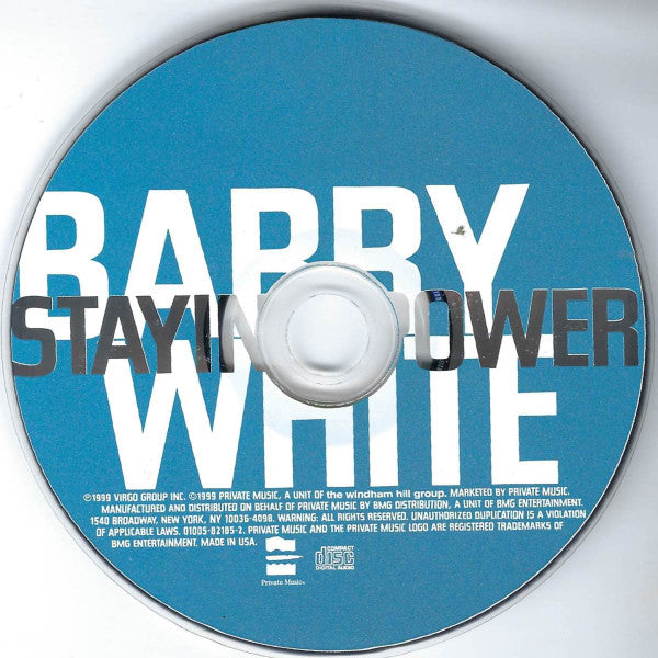 Barry White : Staying Power (CD, Album)
