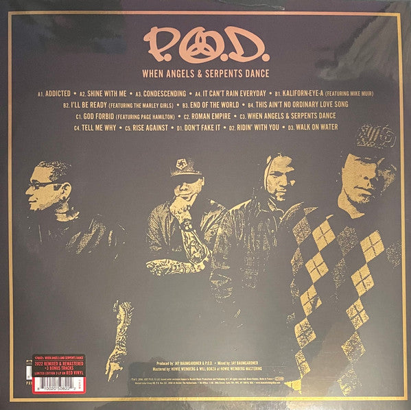 P.O.D. : When Angels & Serpents Dance (2xLP, Album, Ltd, RE, RM, Tra)