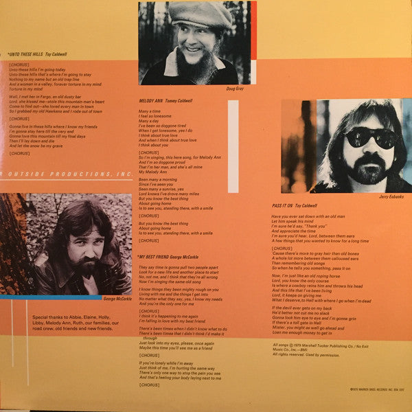 The Marshall Tucker Band : Running Like The Wind (LP, Album, Jac)