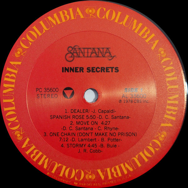 Santana : Inner Secrets (LP, Album, RP)
