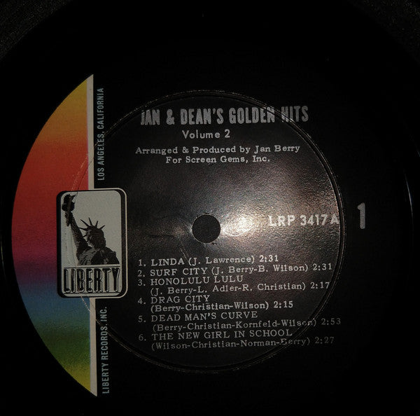 Jan & Dean : Jan & Dean Golden Hits Volume 2 (LP, Comp, Mono)