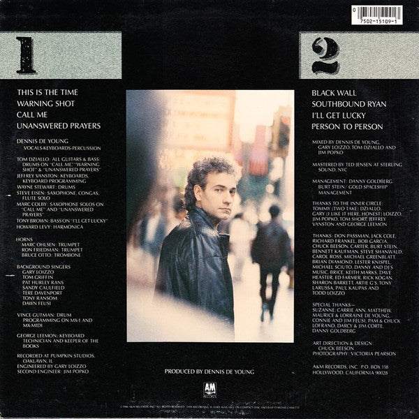 Dennis DeYoung : Back To The World (LP, Album, Ele)