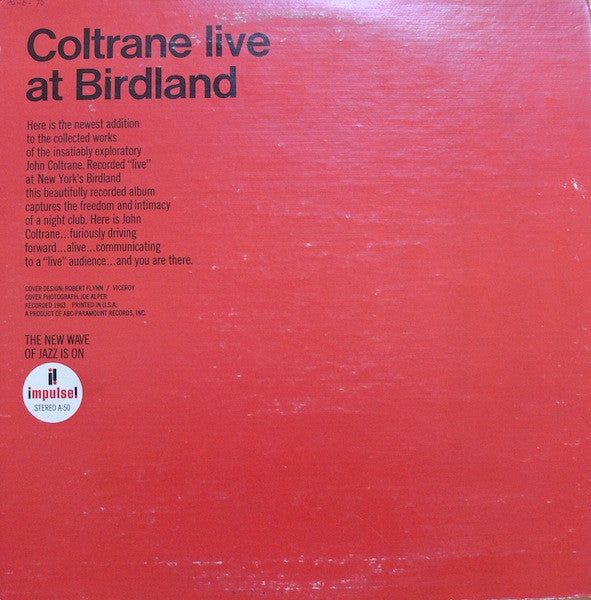 Coltrane* : Live At Birdland (LP, Album, RE, Ter)