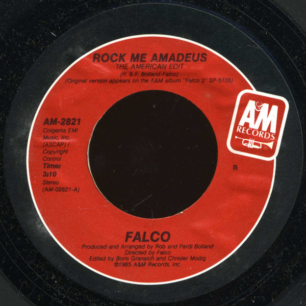 Falco : Rock Me Amadeus (7", Single, Styrene, R -)