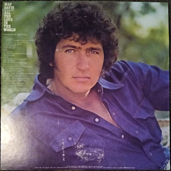 Mac Davis : All The Love In The World (LP, Album, Pit)