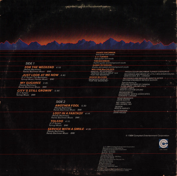Bachman Turner Overdrive* : BTO (LP, Album)