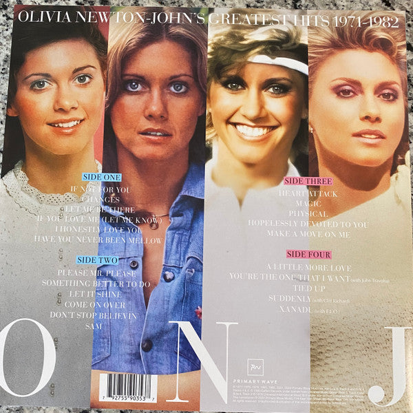 Olivia Newton-John : Olivia Newton John's Greatest Hits 1971-1982 (LP, Blu + LP, Pin + Comp, Ltd, RM)