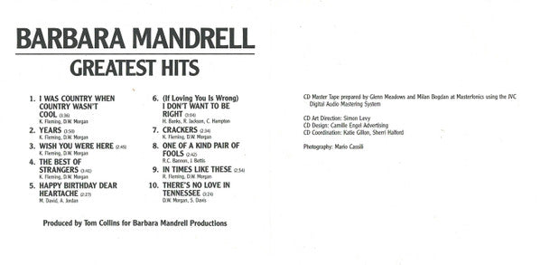 Barbara Mandrell : Greatest Hits (CD, Comp)