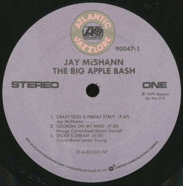 Jay McShann : The Big Apple Bash (LP, Album, RE)