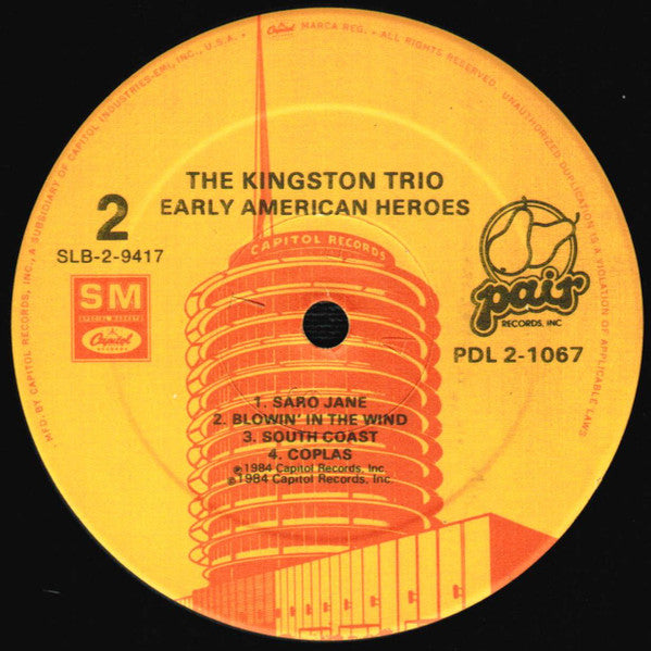 The Kingston Trio* : Early American Heroes (2xLP, Comp, Spe)