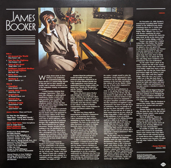 James Booker : Classified (LP, Album, RE)