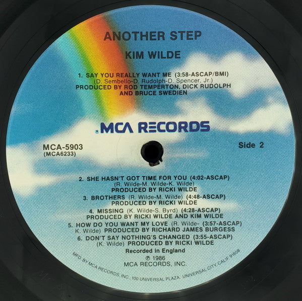Kim Wilde : Another Step (LP, Album, Pin)