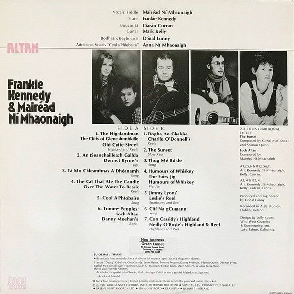 Frankie Kennedy & Mairéad Ní Mhaonaigh / Altan : Altan (LP, Album)