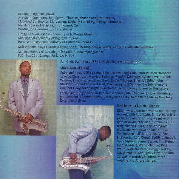 Kirk Whalum : Unconditional (CD, Album)
