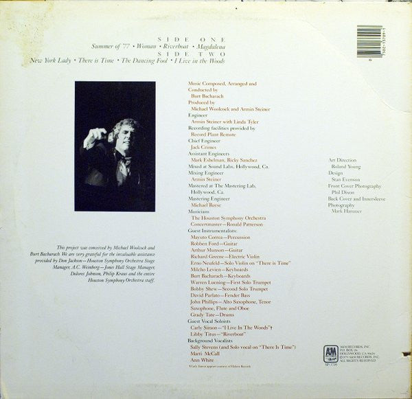 Burt Bacharach And The Houston Symphony Orchestra : Woman (LP, Album)