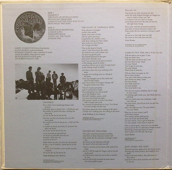 Seatrain : The Marblehead Messenger (LP, Album, Los)