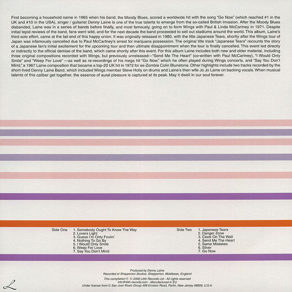 Denny Laine With Paul McCartney : In Flight (LP, Album, RE, 180)