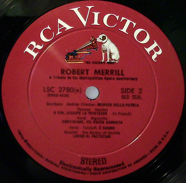 Robert Merrill : A Tribute To His Metropolitan Opera Anniversary (LP)