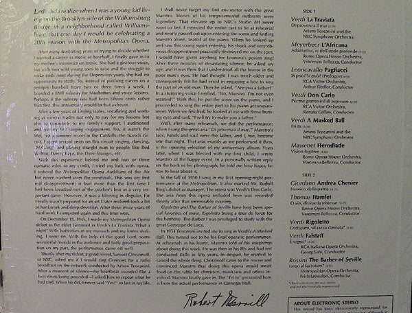 Robert Merrill : A Tribute To His Metropolitan Opera Anniversary (LP)