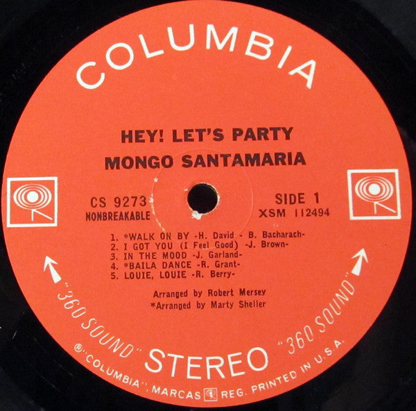Mongo Santamaria : Hey! Let's Party (LP, Album, Ter)