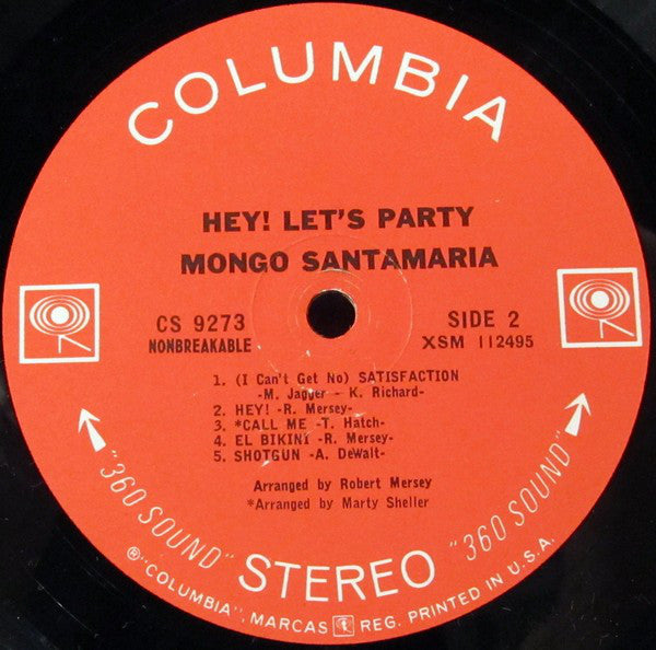 Mongo Santamaria : Hey! Let's Party (LP, Album, Ter)