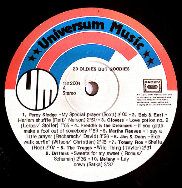 Various : 20 Oldies But Goodies (LP, Comp)