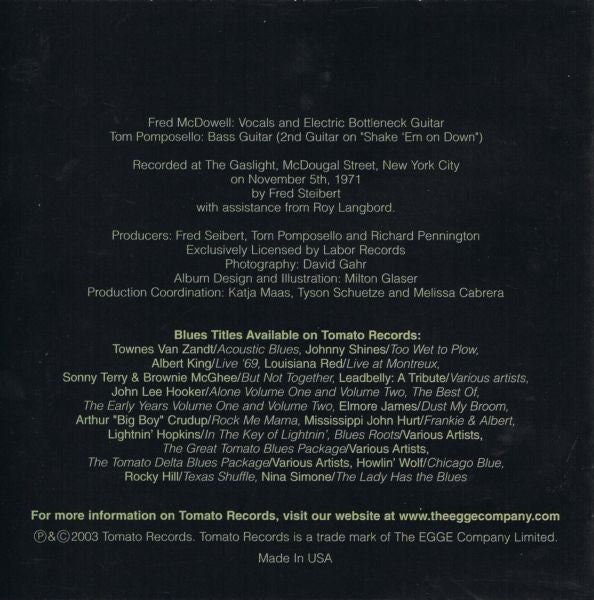 Mississippi Fred McDowell* : Shake 'Em On Down (CD, Album, RE)