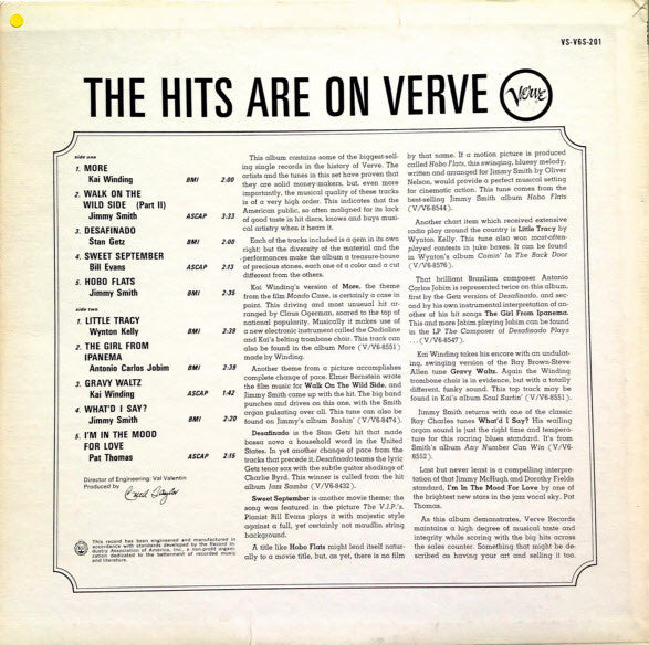 Various : The Hits Are On Verve (LP, Smplr)