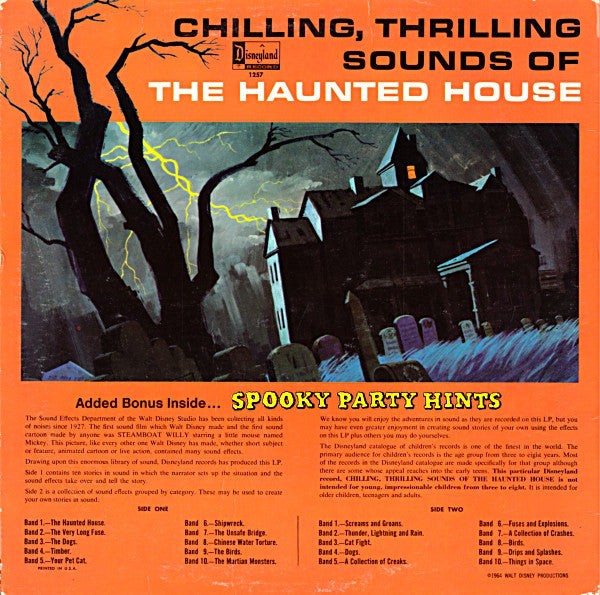 No Artist : Chilling, Thrilling Sounds Of The Haunted House (LP, Album, RP)
