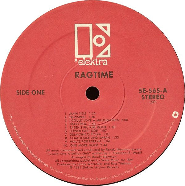Randy Newman : Ragtime (LP, Album)