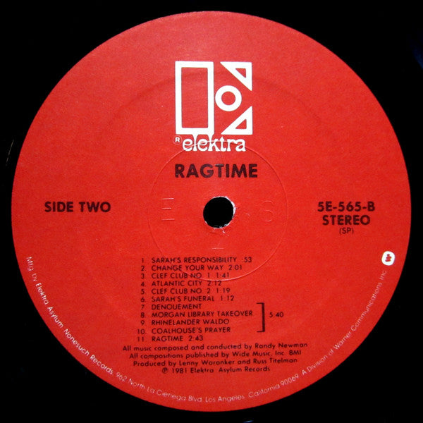 Randy Newman : Ragtime (LP, Album)