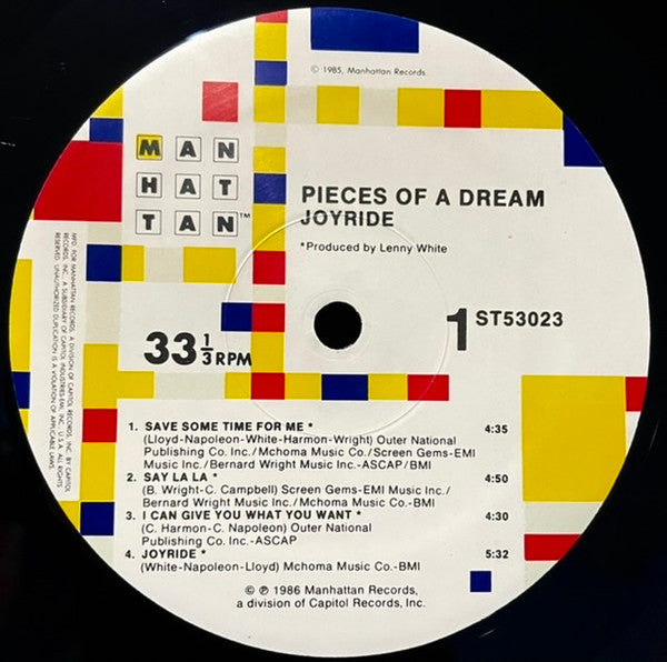 Pieces Of A Dream : Joyride (LP, Album, SRC)