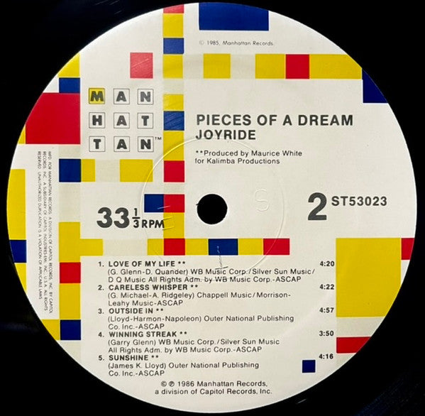 Pieces Of A Dream : Joyride (LP, Album, SRC)