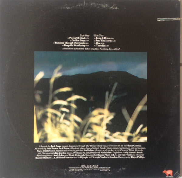 Jack Bruce : Out Of The Storm (LP, Album, SP )