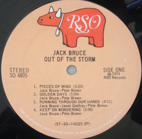 Jack Bruce : Out Of The Storm (LP, Album, SP )