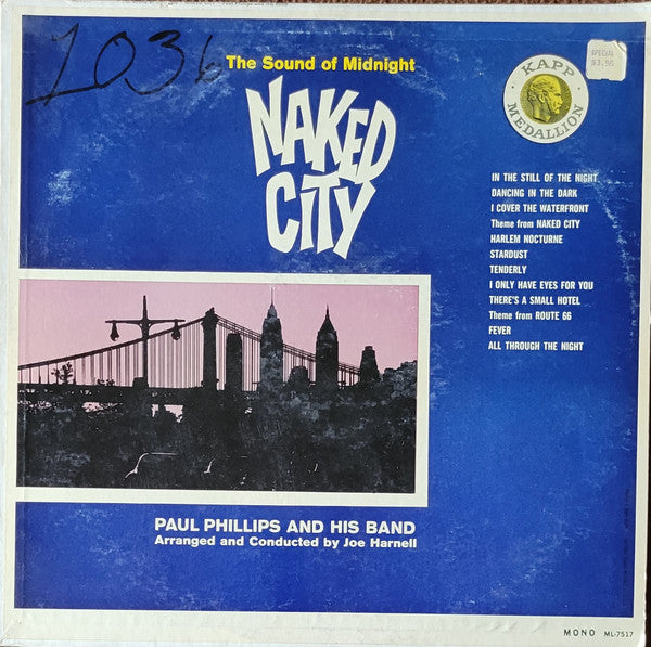 Paul Phillips & His Band* : The Sound Of Midnight Naked City (LP, Mono)