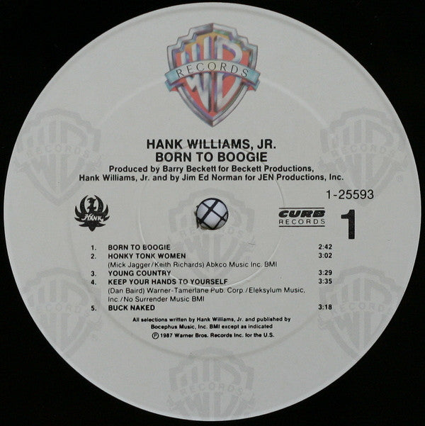 Hank Williams Jr. : Born To Boogie (LP, Album, Spe)