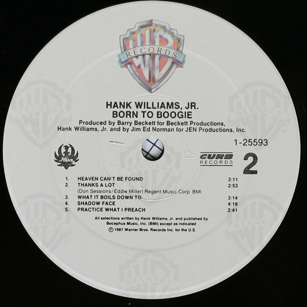 Hank Williams Jr. : Born To Boogie (LP, Album, Spe)